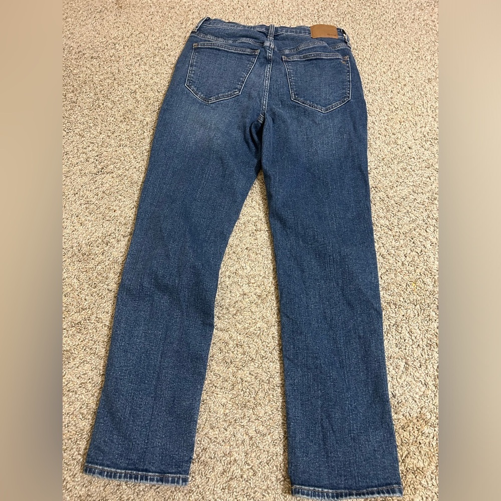 Madewell Women's Dark Blue Straight-Leg Jeans The Perfect Vintage Size 27 Casual - Picture 6 of 9